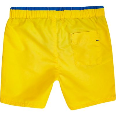 Mini boys yellow swim shorts